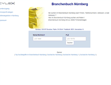 Tablet Screenshot of cylex-branchenbuch-nuernberg.de